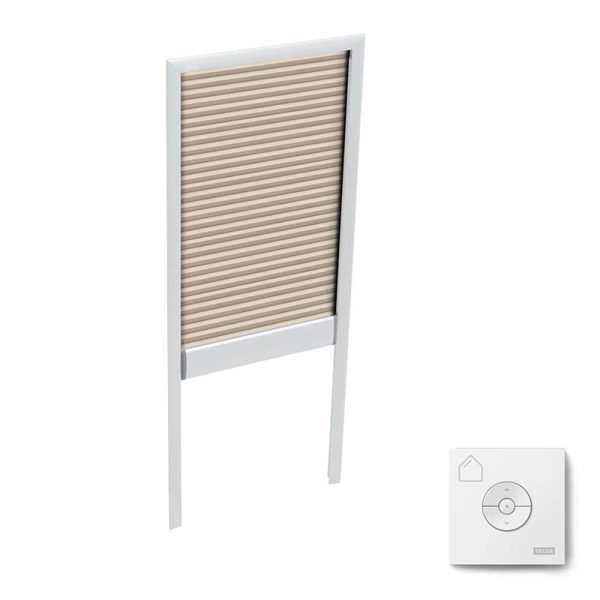Beige Motorized Skylight Shades