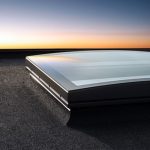 Curved Glass Skylight for Flat Roofs