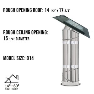 Velux TLR 014 Rigid Flat Glass Sun Tunnel Skylight