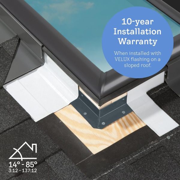 Velux FS M06 Fixed Deck Mount Skylight with Solar Room Darkening Shade White - Image 5