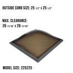 Velux FXG 225225 Double Dome Skylight