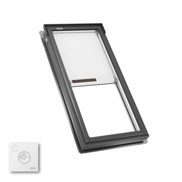 Velux FS C06 Fixed Deck Mount Skylight with Solar Room Darkening Shade White