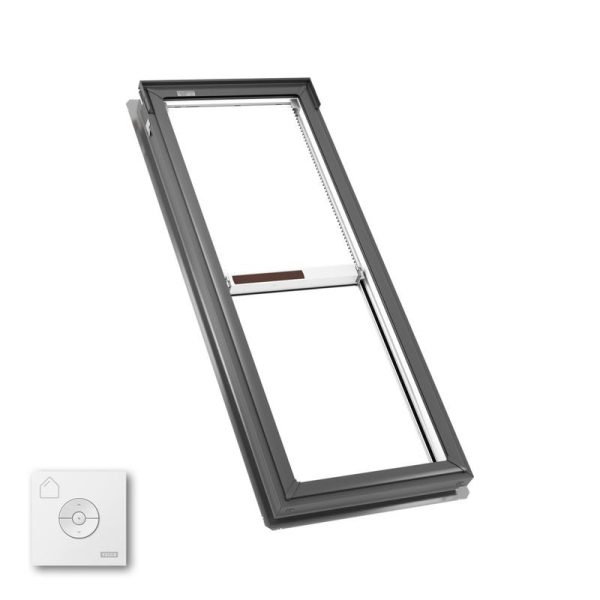 Velux FS C08 Fixed Deck Mount Skylight with Solar Room Darkening Shade White