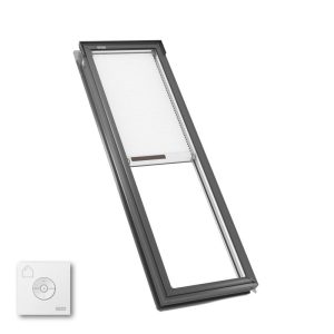 Velux FS C12 Fixed Deck Mount Skylight with Solar Room Darkening Shade White