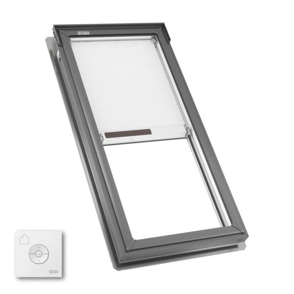 Velux FS D06 Fixed Deck Mount Skylight with Solar Room Darkening Shade White