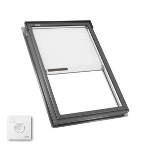 Velux FS M06 Fixed Deck Mount Skylight with Solar Room Darkening Shade White