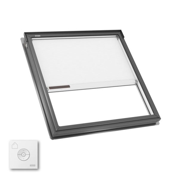 Velux FS S06 Fixed Deck Mount Skylight with Solar Room Darkening Shade White