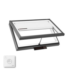 Velux VCS 4622 Solar Venting Curb Mount Skylight with Solar Room Darkening Shade White