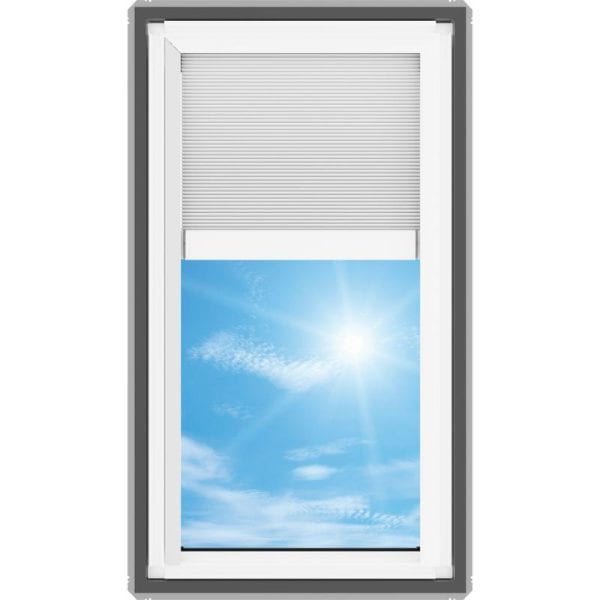 Velux FS C04 Fixed Deck Mount Skylight with Solar Room Darkening Shade White - Image 4