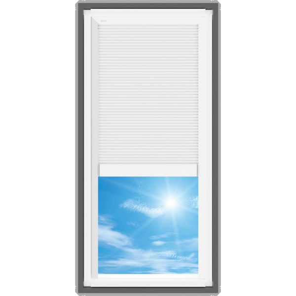 Velux FS D06 Fixed Deck Mount Skylight with Solar Room Darkening Shade White - Image 4