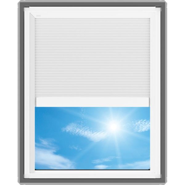 Velux FS M04 Fixed Deck Mount Skylight with Solar Room Darkening Shade White - Image 4