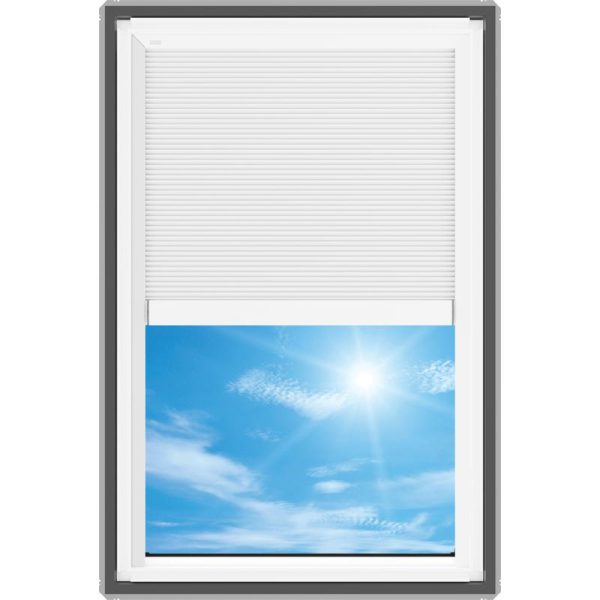 Velux FS M06 Fixed Deck Mount Skylight with Solar Room Darkening Shade White - Image 4