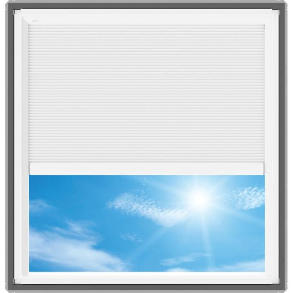 Velux FS S06 Fixed Deck Mount Skylight with Solar Room Darkening Shade White - Image 4