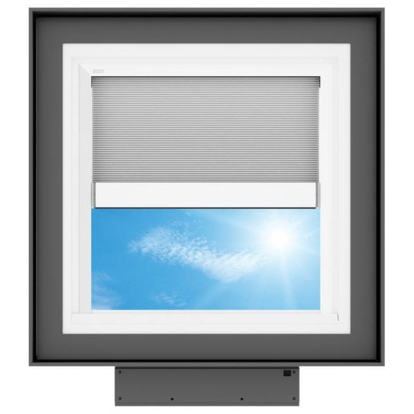 Velux VCS 3434 Solar Venting Curb Mount Skylight with Solar Room Darkening Shade White - Image 4