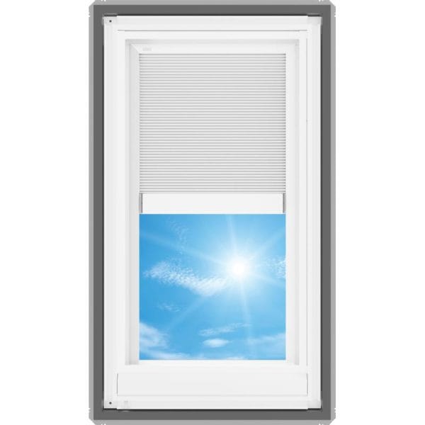 Velux VSE C04 Electric Venting Deck Mount Skylight with Solar Room Darkening Shade White - Image 4
