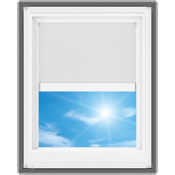 Velux VSE M04 Electric Venting Deck Mount Skylight with Solar Room Darkening Shade White - Image 4