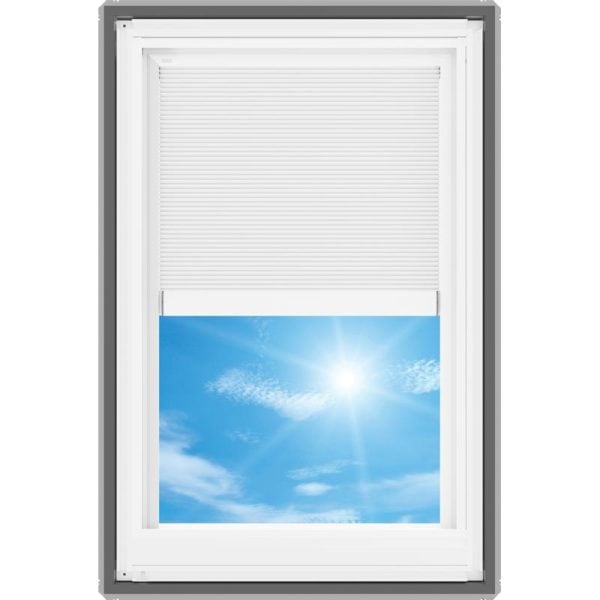 Velux VSE M06 Electric Venting Deck Mount Skylight with Solar Room Darkening Shade White - Image 4