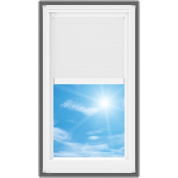 Velux VSE M08 Electric Venting Deck Mount Skylight with Solar Room Darkening Shade White - Image 4
