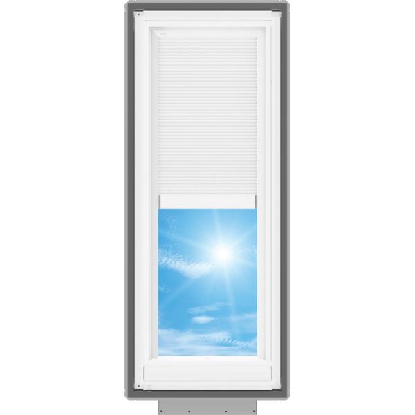 Velux VSS C08 Solar Venting Deck Mount Skylight with Solar Room Darkening Shade White - Image 4