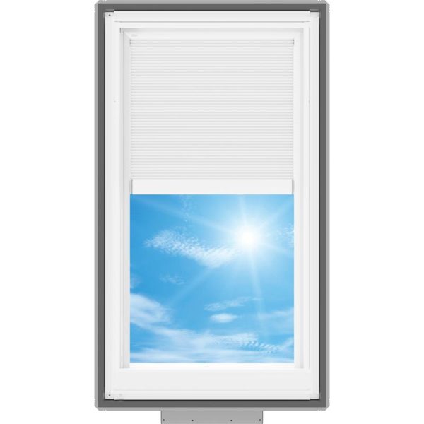 Velux VSS M08 Solar Venting Deck Mount Skylight with Solar Room Darkening Shade White - Image 4