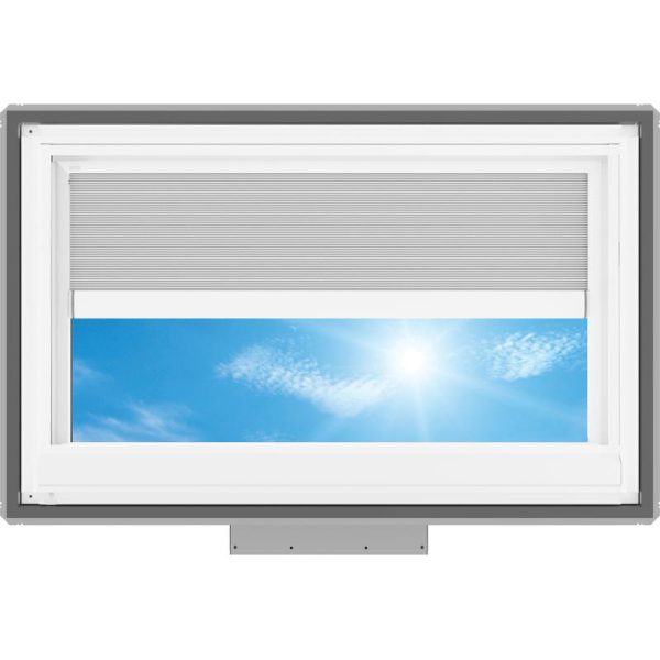 Velux VSS S01 Solar Venting Deck Mount Skylight with Solar Room Darkening Shade White - Image 4