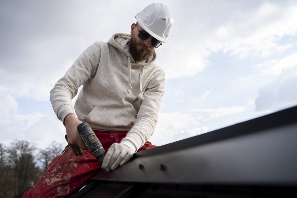 Flat Roof Skylight Installation