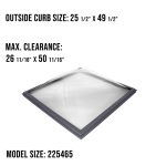 FXG 225465 Acrylic Tinted Dome Skylight