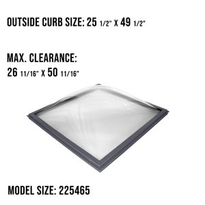 FXG 225465 Acrylic Tinted Dome Skylight