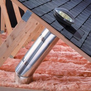 Velux Low Profile Sun Tunnel Installed In Shingle Roof