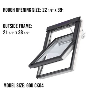 Velux GGU CK04 Center Pivot Roof Window