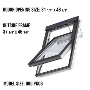 Velux GGU PK06 Center Pivot Roof Window