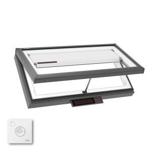 Velux VCS 4630 Solar Venting Curb Mount Skylight with Solar Room Darkening Shade White