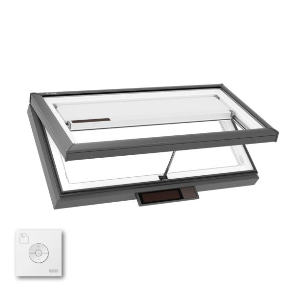 Velux VCS 4630 Solar Venting Curb Mount Skylight with Solar Room Darkening Shade White