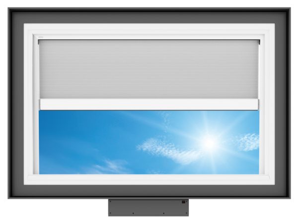 Velux VCS 4630 Solar Venting Curb Mount Skylight with Solar Room Darkening Shade White - Image 3