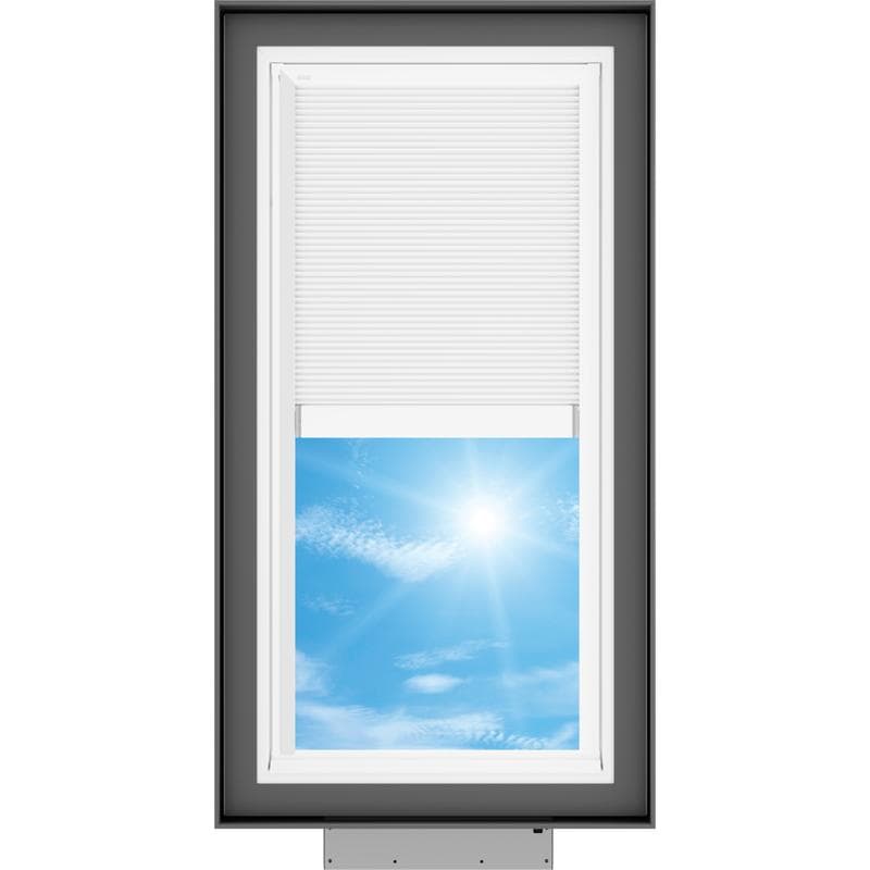 VELUX VCS 2246 Solar Venting Curb Mount Skylight with Solar Room Darkening Shade White - Image 4