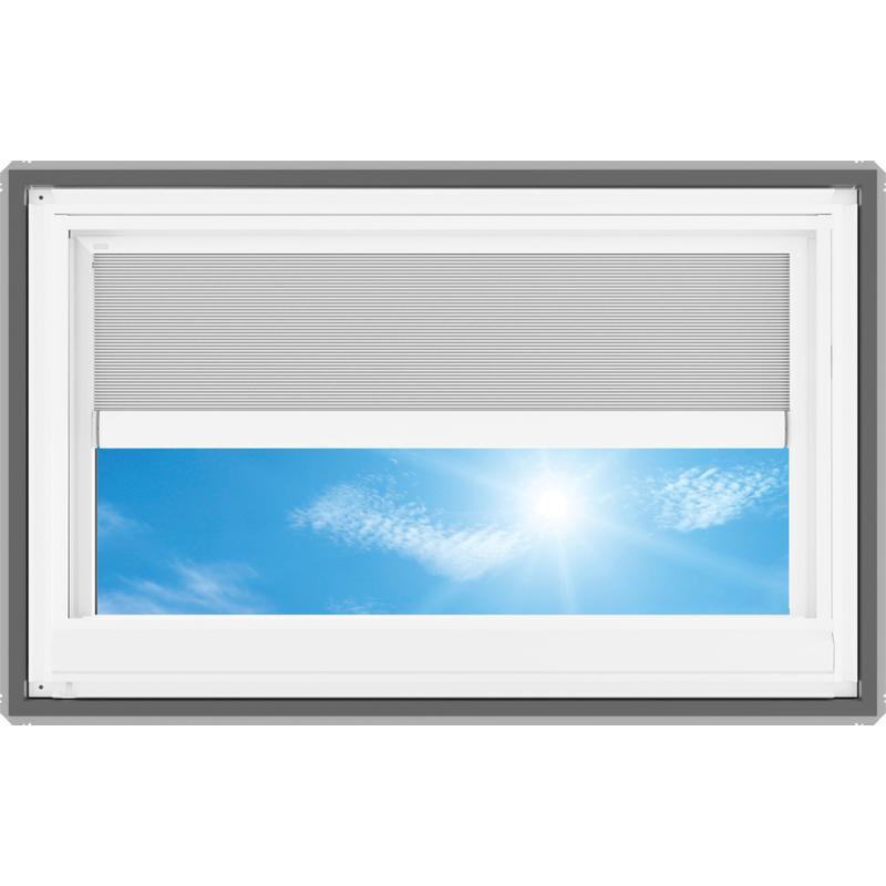 VELUX VSE S01 Electric Venting Deck Mount Skylight with Solar Room Darkening Shade White - Image 4